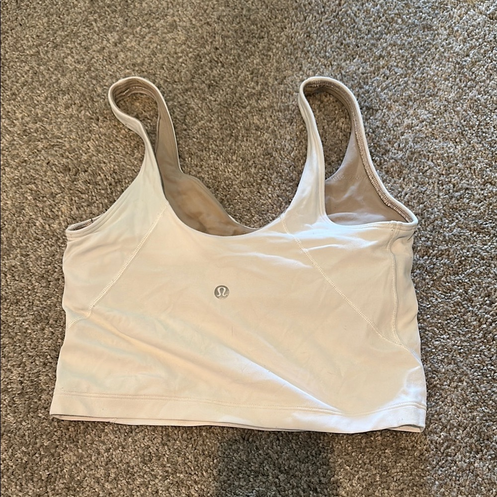 lululemon athletica Cream Crop Top